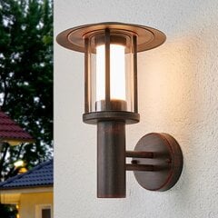 Rūsas krāsas Pavlos LED āra sienas lampa cena un informācija | Lindby Dārza preces | 220.lv