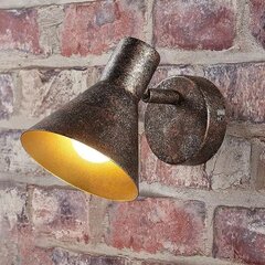 Rūsas krāsas Zera LED sienas lampa, interjers zelta krāsā cena un informācija | Sienas lampas | 220.lv