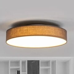 Saira LED auduma griestu lampa, 40 cm, pelēka cena un informācija | Griestu lampas | 220.lv