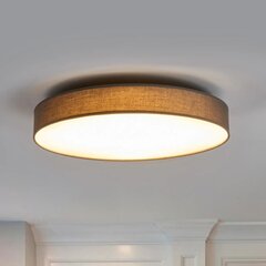Saira LED auduma griestu lampa, 50 cm, pelēka cena un informācija | Griestu lampas | 220.lv