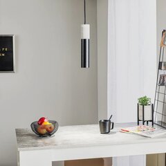 SOLLUX подвесной светильник Tube, бетон, черный, 1 лампа цена и информация | Люстры | 220.lv