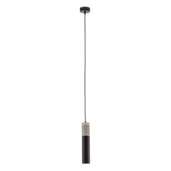 SOLLUX подвесной светильник Tube, бетон, черный, 1 лампа цена и информация | Настенный/подвесной светильник Eye Spot 11 BL, чёрный | 220.lv