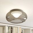 Стеклянный светодиодный потолочный светильник Mijo дымчато-серый