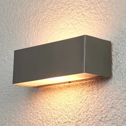 Taisnstūra sienas lampa Alicja ir paredzēta lietošanai ārpus telpām cena un informācija | Āra apgaismojums | 220.lv
