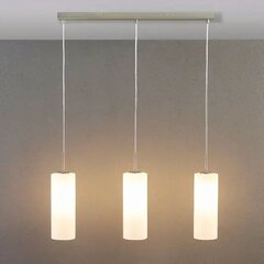 Vinsta - trīs spuldžu piekaramā lampa ar baltu stiklu cena un informācija | Lustras | 220.lv