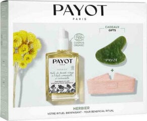 Komplekts Payot Launch Box Herbier: matu gumija + Gua Sha + sejas eļļa цена и информация | Наносите на чистую кожу лица. Подержите около 10-15 минут и смойте водой. | 220.lv