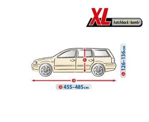 Автомобильный чехол Hatchback/Kombi XL Kegel-Blazusiak 5-4629-249-4030, 455-485 см цена и информация | ПОЛКА-ОРГАНИЗАТОР ДЛЯ ТЕЛЕФОНА В АВТОМОБИЛЬ | 220.lv