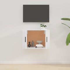 vidaXL sienas TV skapītis, spīdīgi balts, 57x34,5x40 cm цена и информация | Тумбы под телевизор | 220.lv