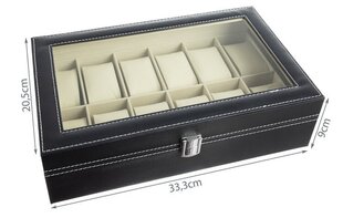 Jewelry box with 12 compartments цена и информация | Детали интерьера | 220.lv