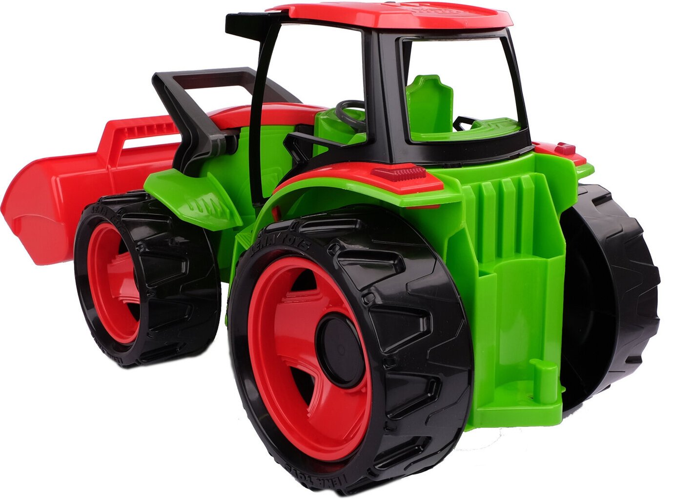 Traktors ar piekabi un frontālo kausu LENA® GIGA TRUCKS, 02136 cena un informācija | Rotaļlietas zēniem | 220.lv