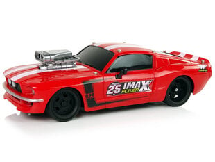 Lean toys Sporta automobilis R/C 1:16 Red White Stripes Pilot cena un informācija | Rotaļlietas zēniem | 220.lv