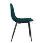 4-u ēdamistabas krēslu komplekts Calvin, zaļš cena un informācija | Virtuves un ēdamistabas krēsli | 220.lv