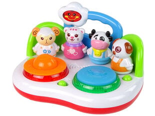 Lean toys Muzikālā DJ spēle ar dzīvniekiem, gaismām un skaņām cena un informācija | Rotaļlietas zīdaiņiem | 220.lv