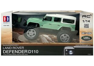 RC automobilis Land Rover Defender D110 R/C Green 7,5 km/h 1:14 2,4G cena un informācija | Rotaļlietas zēniem | 220.lv