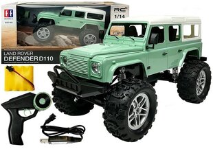 RC automobilis Land Rover Defender D110 R/C Green 7,5 km/h 1:14 2,4G цена и информация | Игрушки для мальчиков | 220.lv