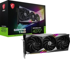MSI GeForce RTX 4070 Ti Gaming Trio 12GB GDDR6X цена и информация | Видеокарты (GPU) | 220.lv