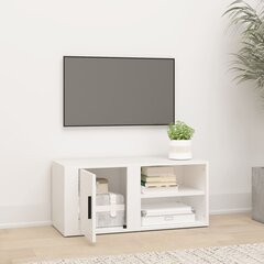 vidaXL TV skapītis, balts, 80x31,5x36 cm, inženierijas koks cena un informācija | TV galdiņi | 220.lv