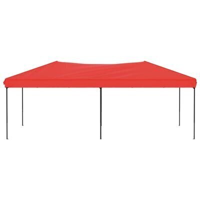 Saliekama pasākumu telts, 3x6m, sarkans цена и информация | Dārza nojumes un lapenes | 220.lv