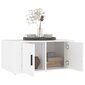 vidaXL kafijas galdiņš, balts, 80x50x36 cm, inženierijas koks cena un informācija | Žurnālgaldiņi | 220.lv