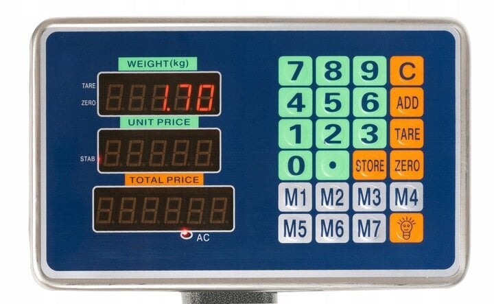 Noliktavas/veikala svari Elektroniskais LCD 150kg cena un informācija | Industriālie svari | 220.lv