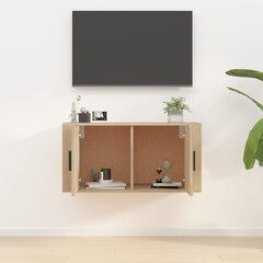 vidaXL sienas TV skapītis, ozolkoka krāsa, 80x34,5x40 cm cena un informācija | TV galdiņi | 220.lv