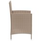 Dārza krēsli ar spilveniem, 4 gab., smilšu cena un informācija | Dārza krēsli | 220.lv