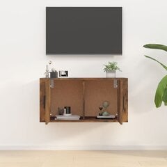 vidaXL sienas TV skapītis, ozolkoka krāsa, 80x34,5x40 cm цена и информация | Тумбы под телевизор | 220.lv