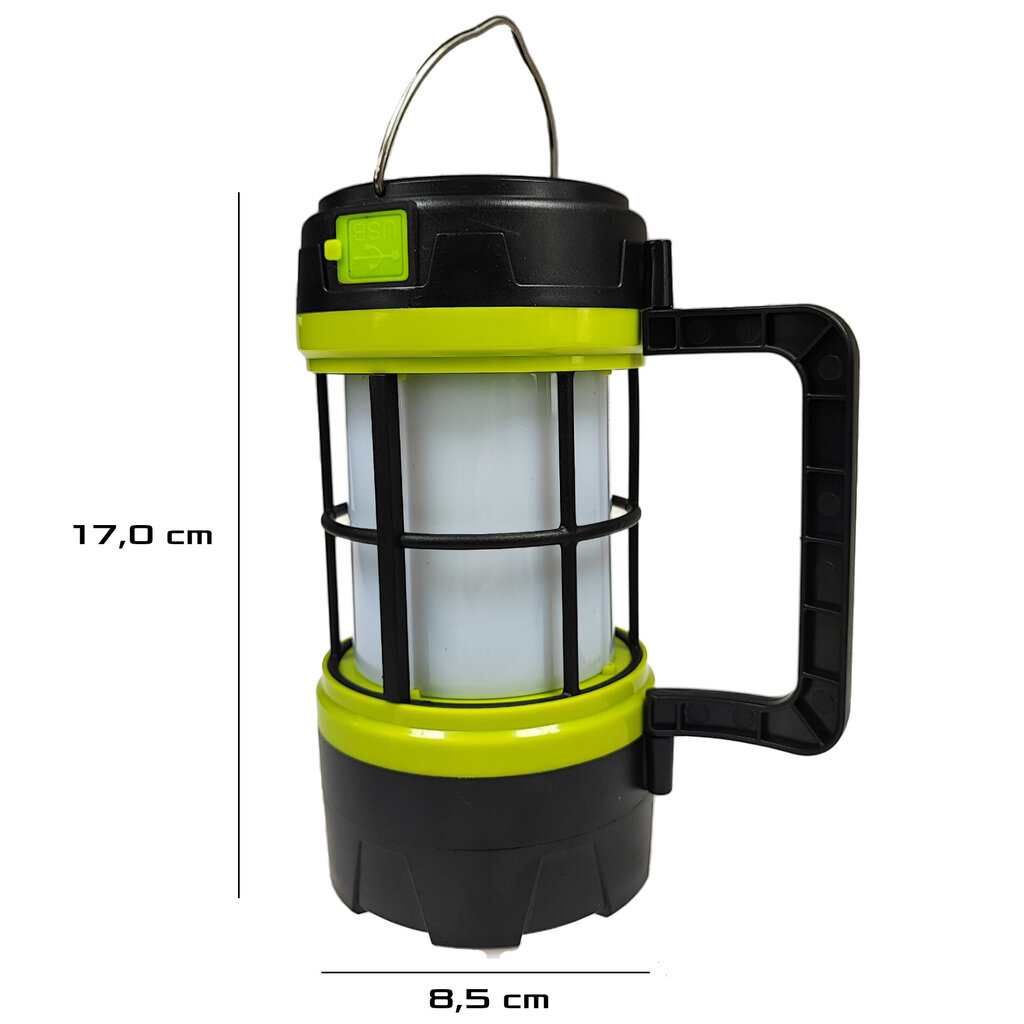 Lamp Torch Powerbank 3in1, Tourist Solar Camping, USB cena un informācija | Lukturi un prožektori | 220.lv