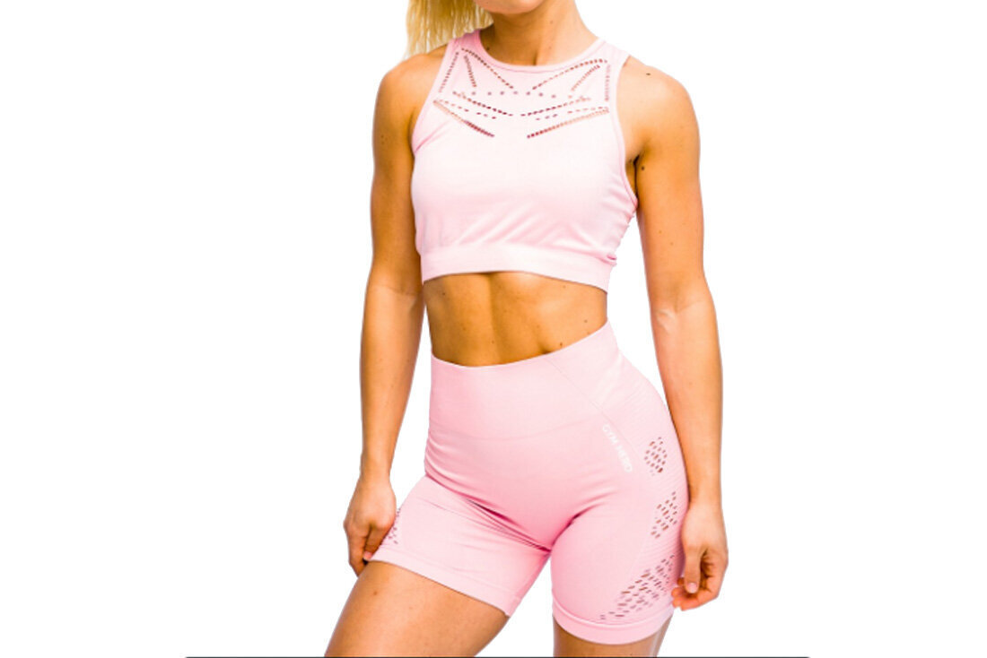 Sporta krūšturis sievietēm GymHero Venice Beach Top Short Bra, rozā цена и информация | Sporta apģērbs sievietēm | 220.lv