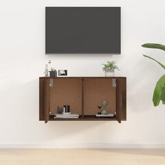 vidaXL sienas TV skapītis, brūna ozolkoka krāsa, 80x34,5x40 cm цена и информация | Тумбы под телевизор | 220.lv