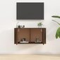 vidaXL sienas TV skapītis, brūna ozolkoka krāsa, 80x34,5x40 cm cena un informācija | TV galdiņi | 220.lv