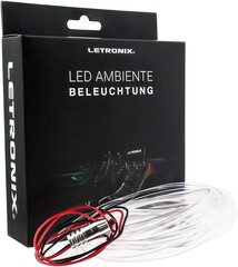 Lettronix LED gaismas stieņa apkārtējās vides apgaismojums Ambiente Auto 12V 2m gaismas vadotne (dzeltena) cena un informācija | Auto 12V el. piederumi | 220.lv