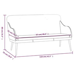 Sols, 110x76x80cm, brūns cena un informācija | Apavu skapji, apavu plaukti, priekšnama soliņi | 220.lv