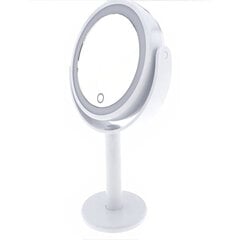 Kosmētikas spogulis Benson, LED sensors, regulējams, divpusējs, balts cena un informācija | Kosmētikas somas, spoguļi | 220.lv