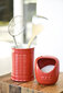 Keramikas sālstrauks, tilpums 650 ml, sarkanā krāsa cena un informācija | Trauki, šķīvji, pusdienu servīzes | 220.lv