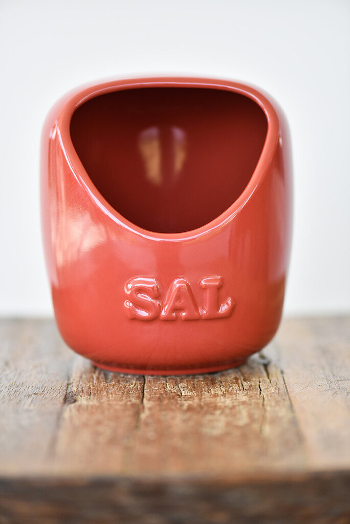 Keramikas sālstrauks, tilpums 650 ml, sarkanā krāsa cena un informācija | Trauki, šķīvji, pusdienu servīzes | 220.lv