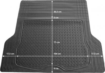 Amio Universāls bagāžnieka paklājiņš 139x112cm TM02 cena un informācija | Universālie paklājiņi | 220.lv