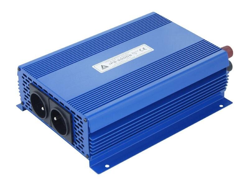 AZO Digital 24 VDC / 230 VAC ECO MODE SINUS IPS-2000S 2000W voltage converter цена и информация | Sprieguma pārveidotāji | 220.lv