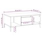 vidaXL kafijas galdiņš, betona pelēks, 90x50x36,5cm, inženierijas koks cena un informācija | Žurnālgaldiņi | 220.lv