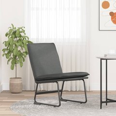 vidaXL atpūtas krēsls, tumši pelēks, 52x75x76 cm, audums cena un informācija | Virtuves un ēdamistabas krēsli | 220.lv
