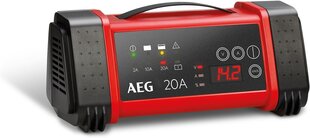 AEG 97025 mikroprocesora akumulatora lādētājs LT 20 ampēri 12/24 V, 9 pakāpēm, barošanas avots, automātiska temperatūras kompensācija cena un informācija | AEG Auto preces | 220.lv