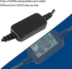 WareMew 5 V USB spraudnis 12 V cigarešu šķiltavas (izvade: 12v 8W maks. cena un informācija | Auto 12V el. piederumi | 220.lv