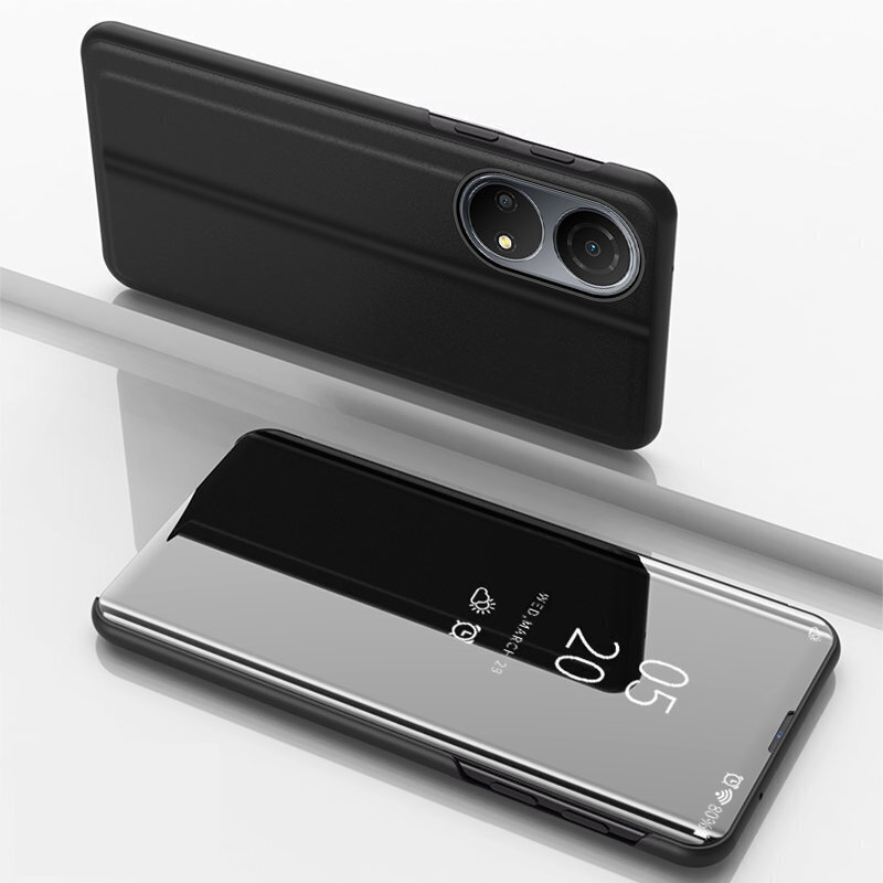 Clear View Case piemērots Honor X8, melns цена и информация | Telefonu vāciņi, maciņi | 220.lv