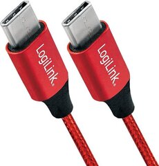 LogiLink USB-C - USB-C 0.3 m CU0155 cena un informācija | Savienotājkabeļi | 220.lv