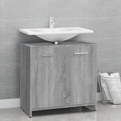 Vannas istabas skapis, 60x33x60cm, pelēks цена и информация | Шкафчики для ванной | 220.lv