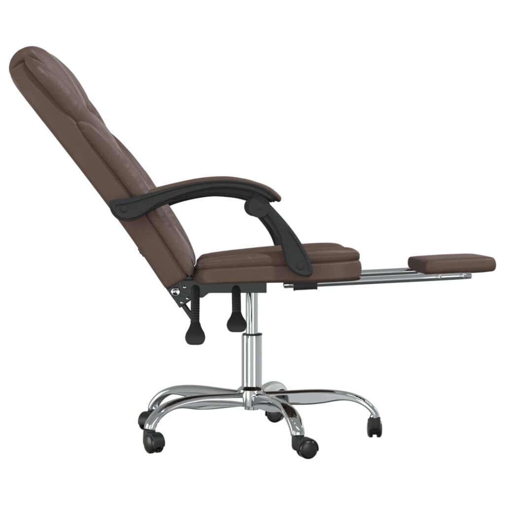 Atlaižams biroja krēsls, brūns цена и информация | Biroja krēsli | 220.lv