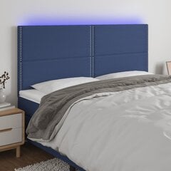 Изголовье со светодиодом, синее, 200x5x118/128 см цена и информация | Кровати | 220.lv