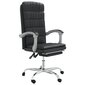 Atlaižams biroja krēsls, melns цена и информация | Biroja krēsli | 220.lv