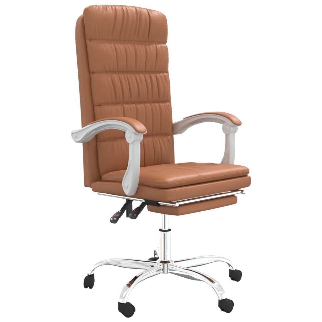 Atlaižams biroja krēsls, brūns cena un informācija | Biroja krēsli | 220.lv