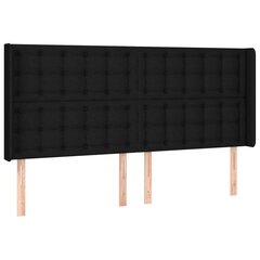 Galvgalis melns 183x16x118/128cm cena un informācija | Gultas | 220.lv